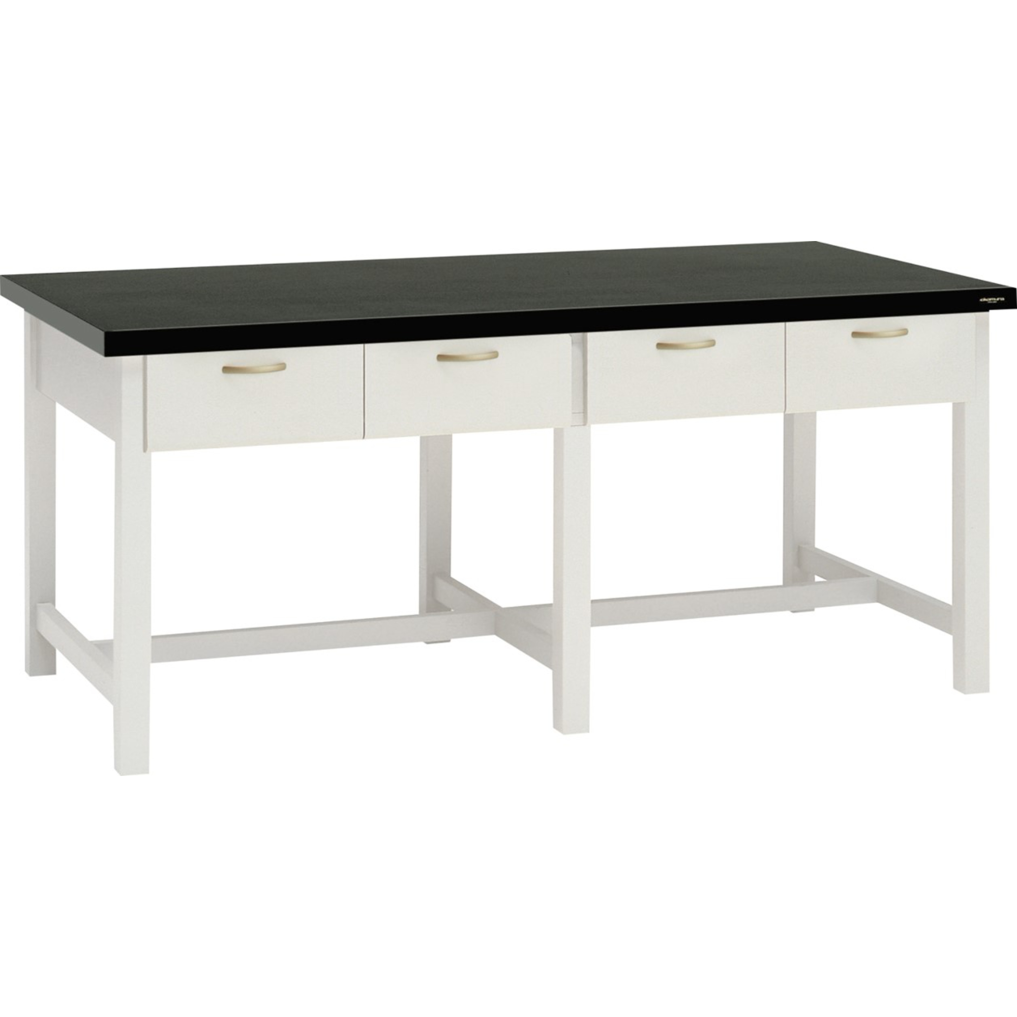 【作業台】木製作業台 片面 アジャスタータイプ 棚無 引出し付 1200×750×800mm